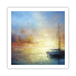 Poster - In einer goldenen Bucht - 60x60 cm