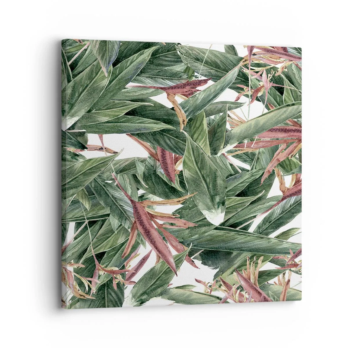 Bild auf Leinwand - Leinwandbild - Smaragd-lila Dickicht - 30x30 cm