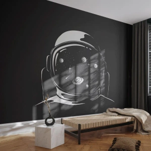 Fototapete Premium Canvas - Schöne Aussicht - Astronaut, Kosmos, Universum - 150x105 cm