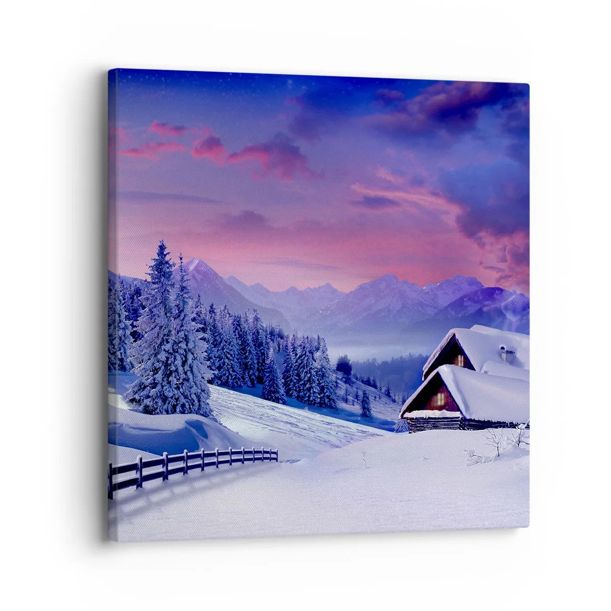 Bild auf Leinwand - Leinwandbild - Stille Nacht - 30x30 cm