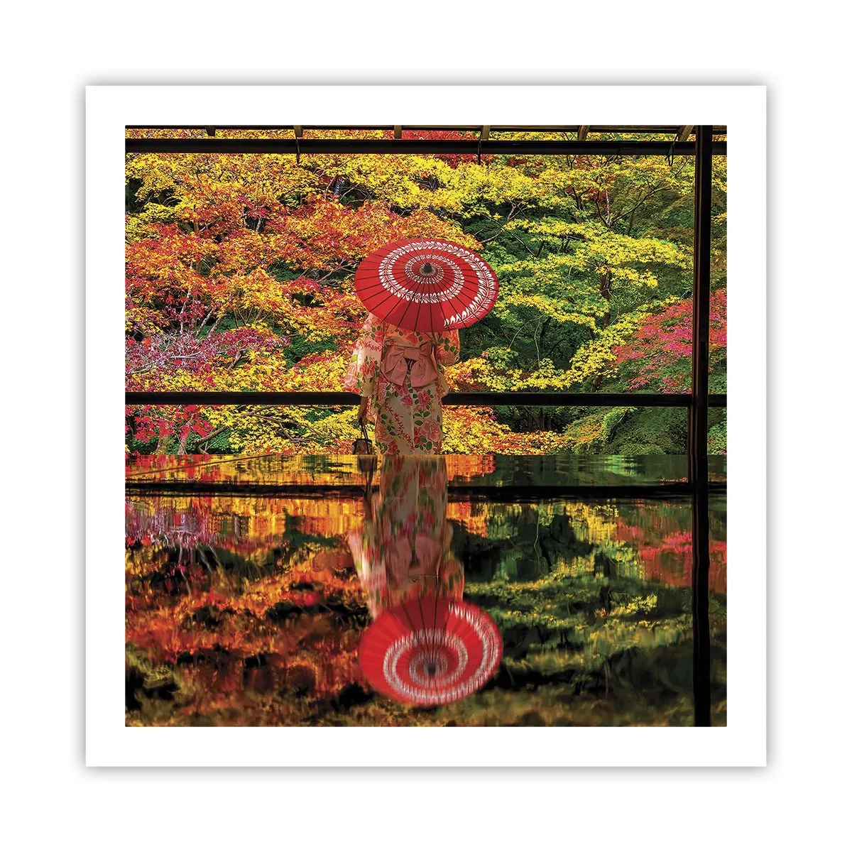 Poster - Im Tempel der Natur - 60x60 cm