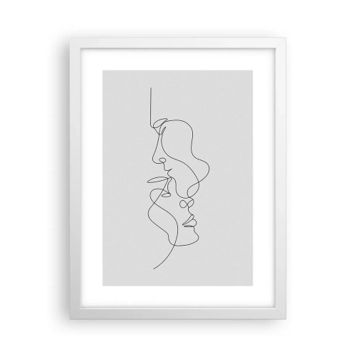 Poster in einem weißen Rahmen - Die Hitze bitterer Begierden - 30x40 cm