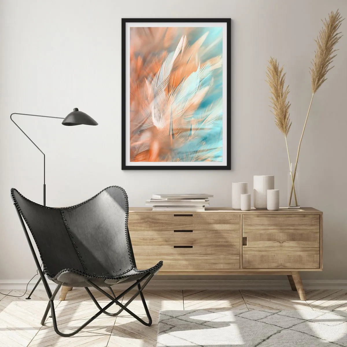 Poster in einem schwarzem Rahmen - Im Land der Sanftmut - 61x91 cm