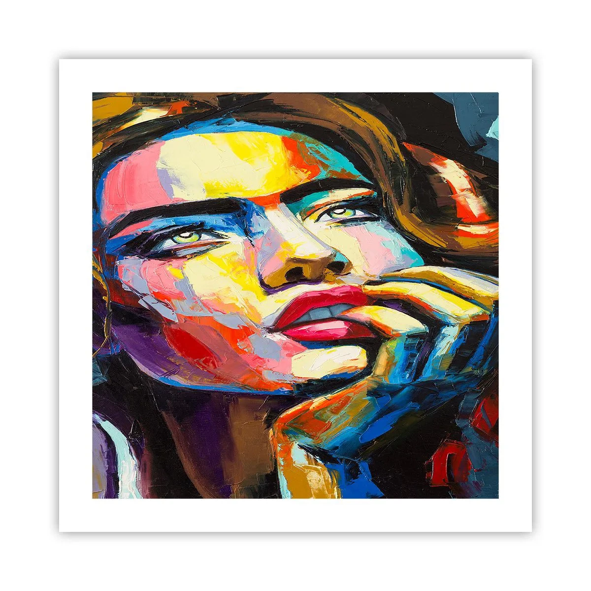 Poster - Träume fliegen am Himmel wie Vögel - 50x50 cm