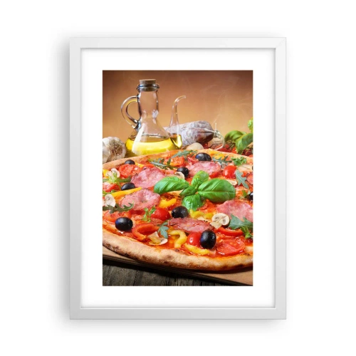 Poster in einem weißen Rahmen - Mit echtem italienischem Flair - 30x40 cm