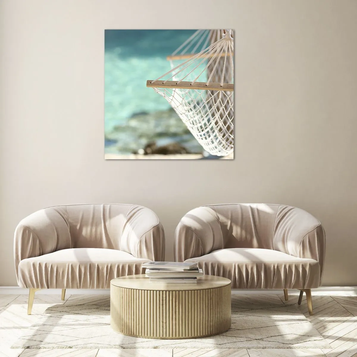 Glasbild - Bild auf glas - Zeit zum Entspannen - 50x50 cm