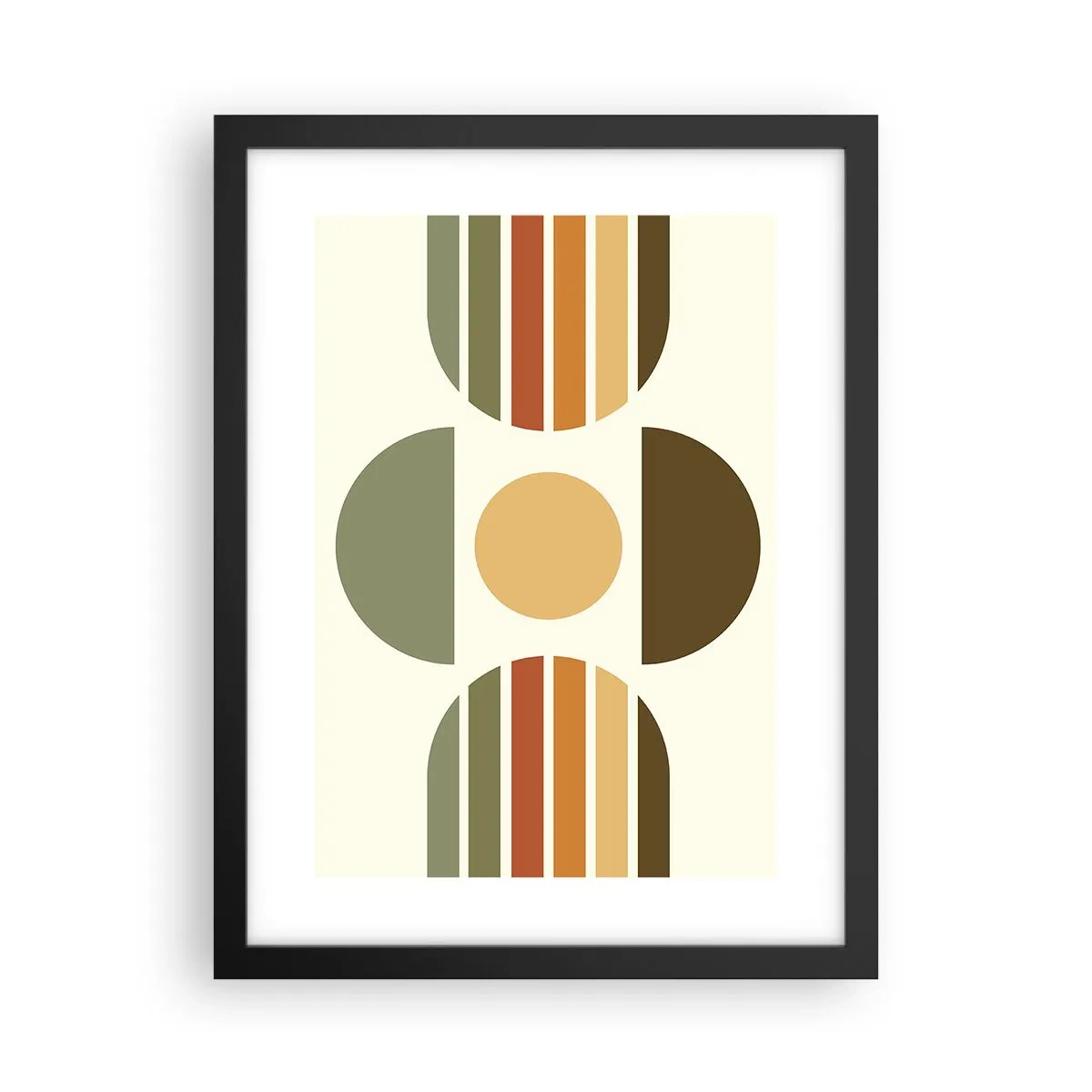 Poster in einem schwarzem Rahmen - In Erdtönen - 30x40 cm