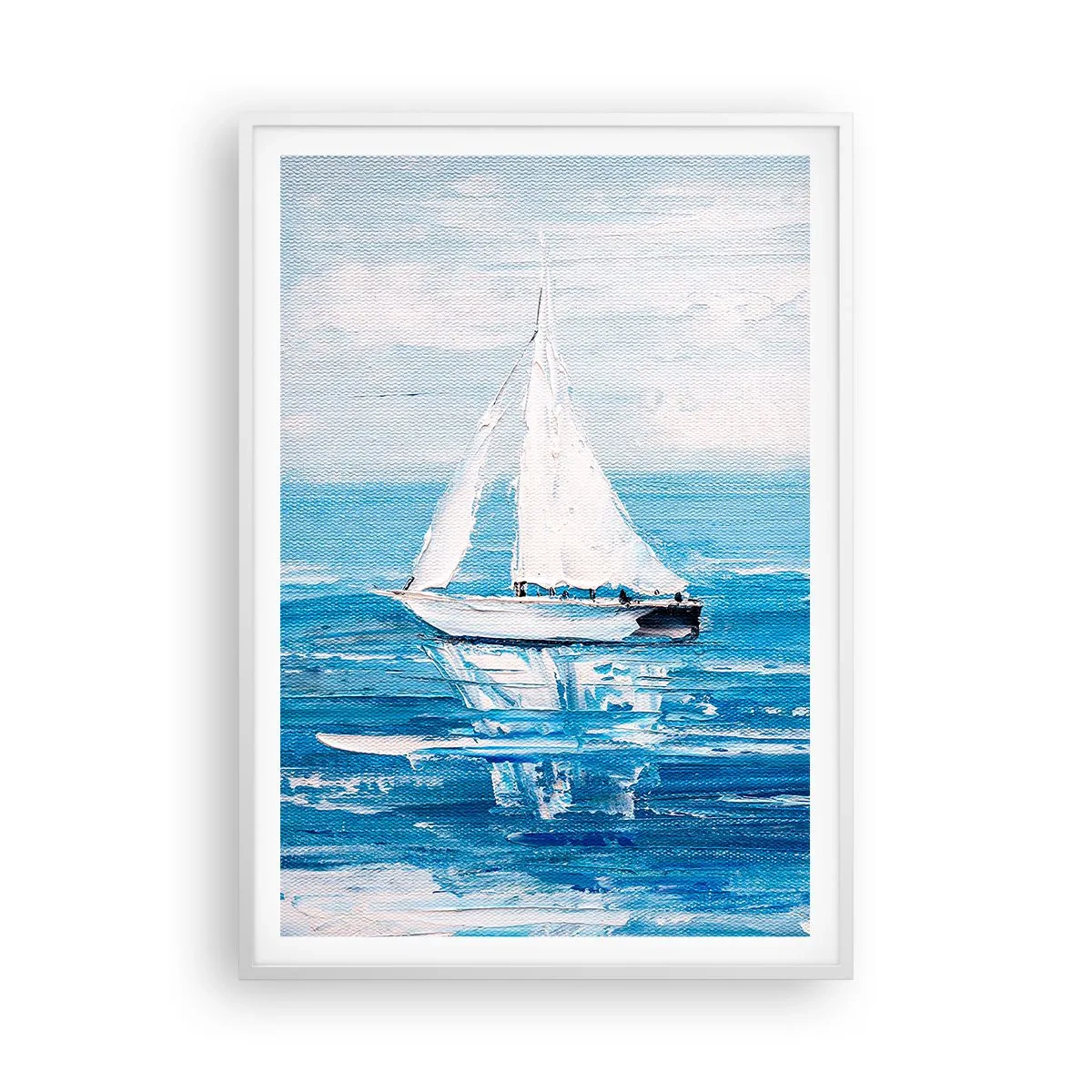 Poster in einem weißen Rahmen - Mit Freund an der Seite - 70x100 cm