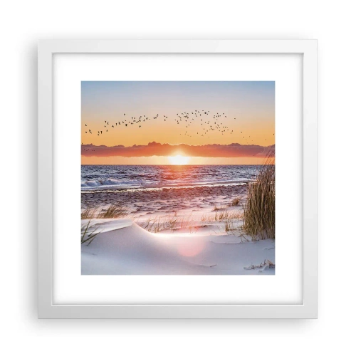 Poster in einem weißen Rahmen - Horizontale Landschaft - 30x30 cm