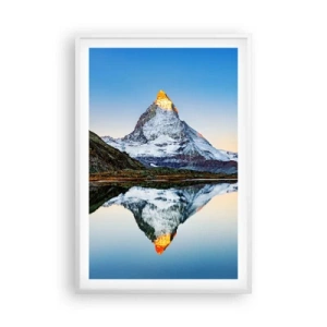 Poster in einem weißen Rahmen - Zwei Welten - 61x91 cm