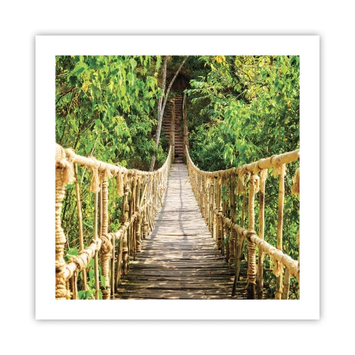 Poster - Im Grünen ausgesetzt - 50x50 cm