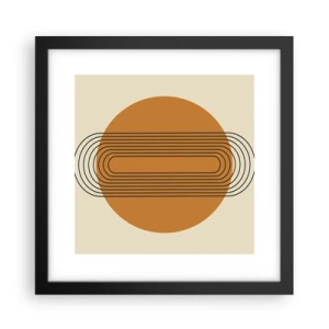 Poster in einem schwarzem Rahmen - Perfekter Plan - 30x30 cm