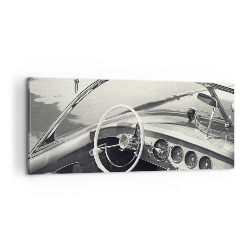 Bild auf Leinwand - Leinwandbild - Wetter für die Reichen - 100x40 cm
