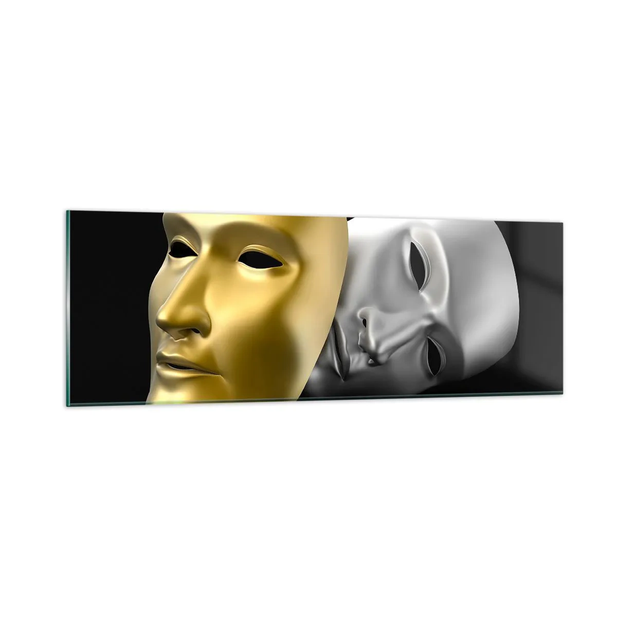 Glasbild - Bild auf glas - Das Leben ist wie ein Theater - 90x30 cm