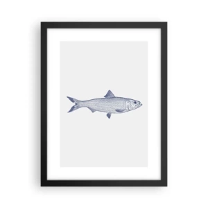 Poster in einem schwarzem Rahmen - Grüße aus den nördlichen Meeren - 30x40 cm