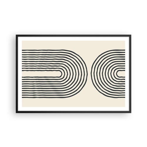 Poster in einem schwarzem Rahmen - In einem Moment ... - 91x61 cm