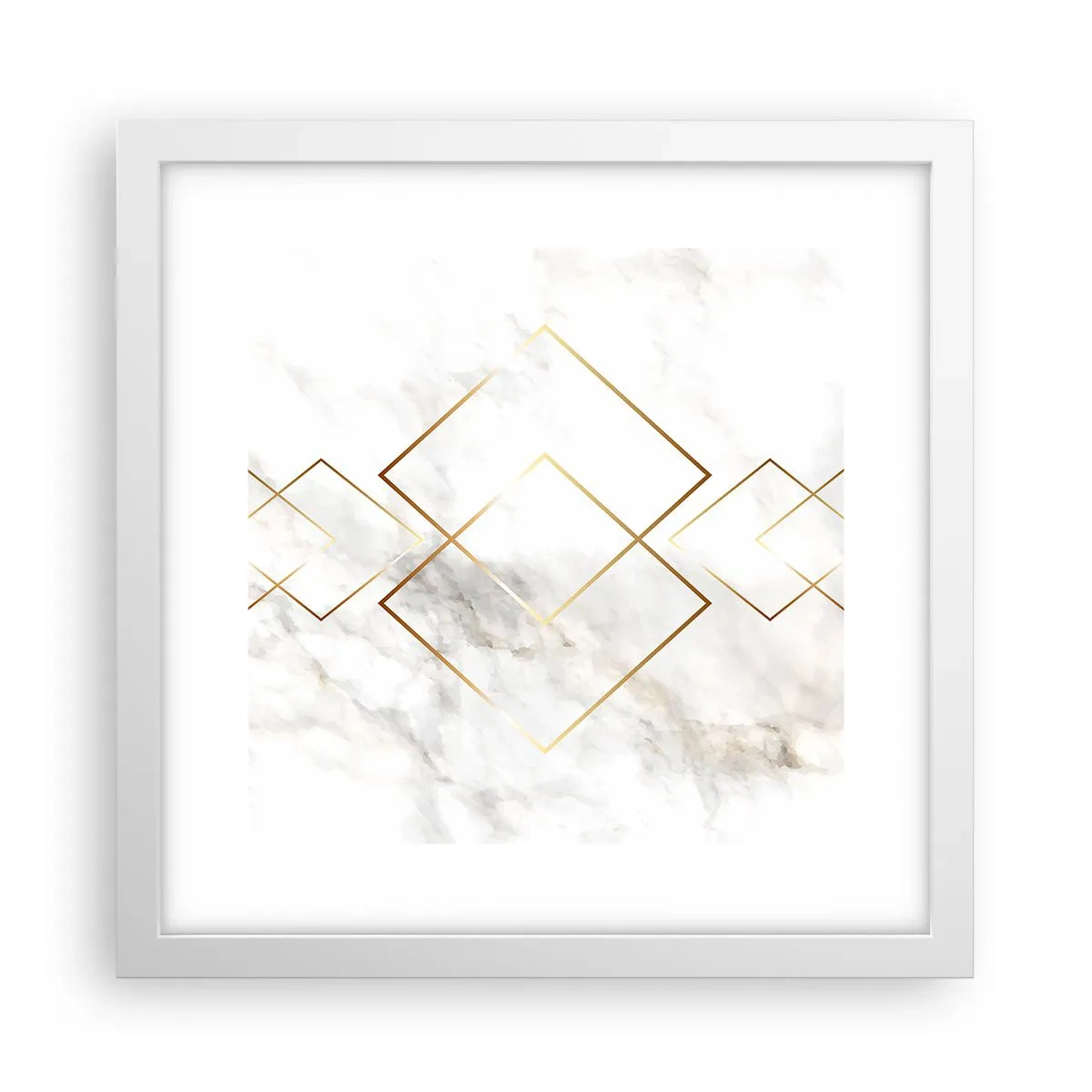 Poster in einem weißen Rahmen - Ein Blick in die Unendlichkeit - 30x30 cm