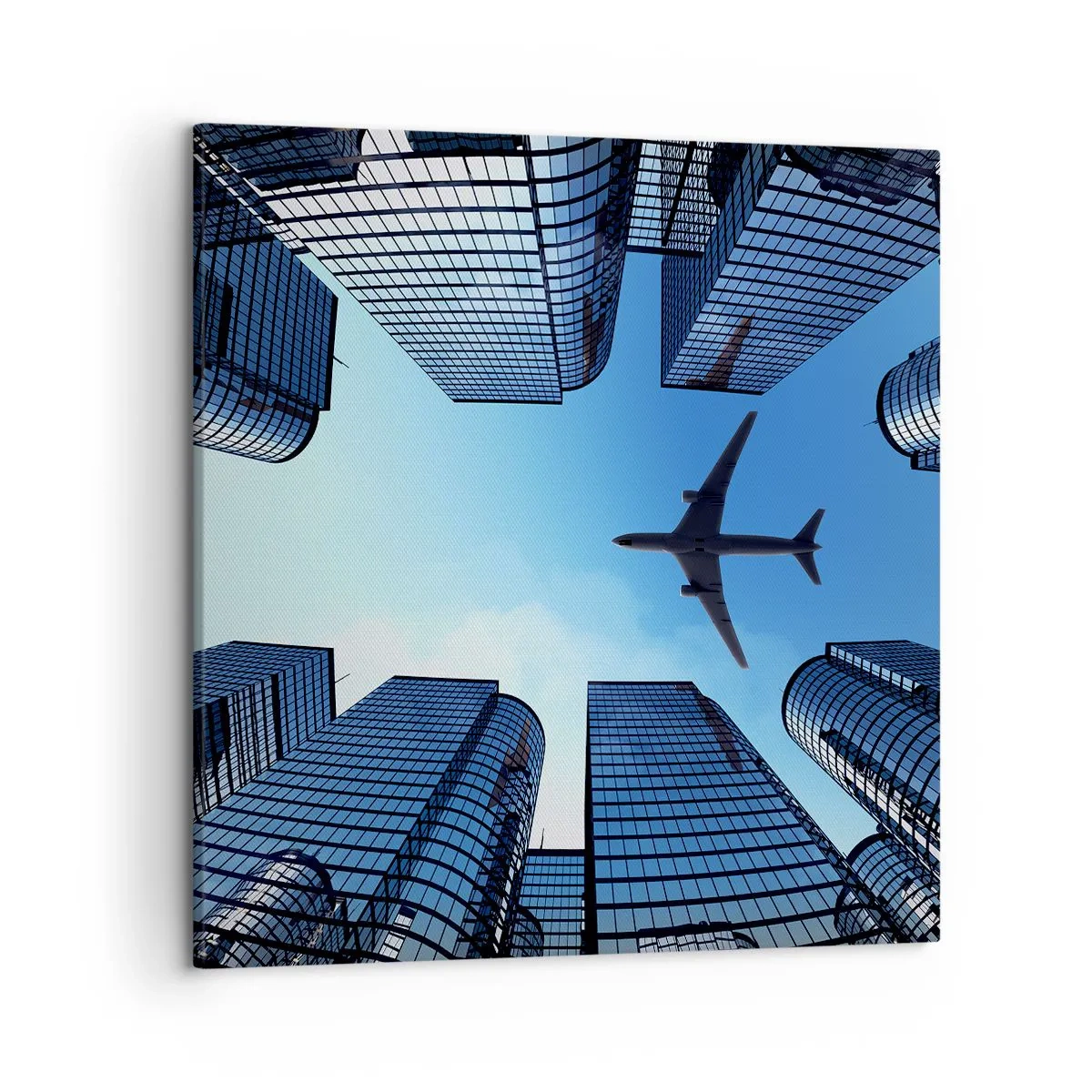 Bild auf Leinwand - Leinwandbild - Der Blick aus der Glasschlucht - 50x50 cm