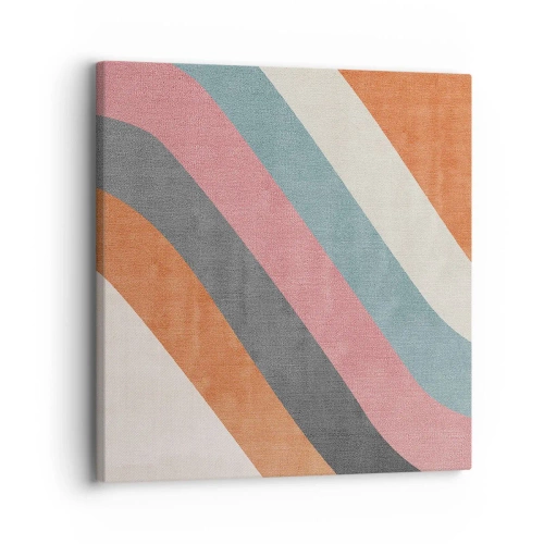 Bild auf Leinwand - Leinwandbild - Diagonale Komposition – Bewegung - 30x30 cm