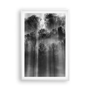 Poster in einem weißen Rahmen - In Lichtstrahlen - 61x91 cm