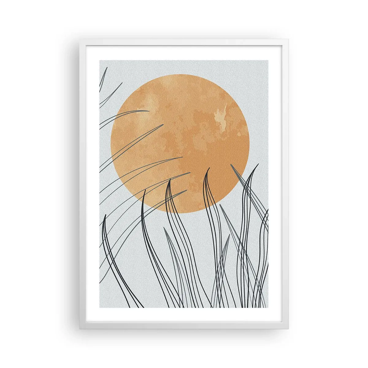 Poster in einem weißen Rahmen - Immer der Sonne entgegen - 50x70 cm