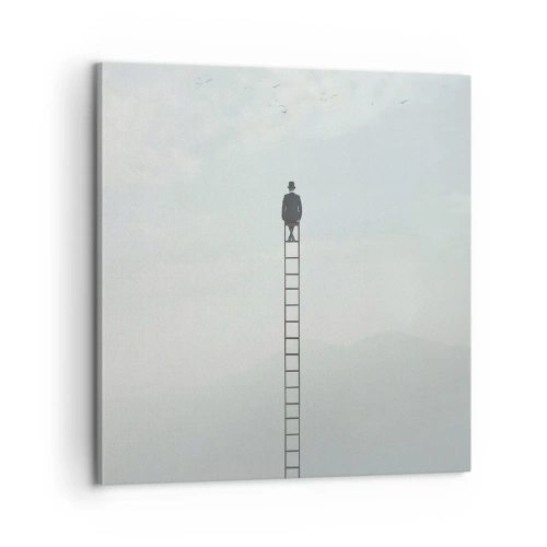 Bild auf Leinwand - Leinwandbild - Erhebe dich darüber! - 60x60 cm