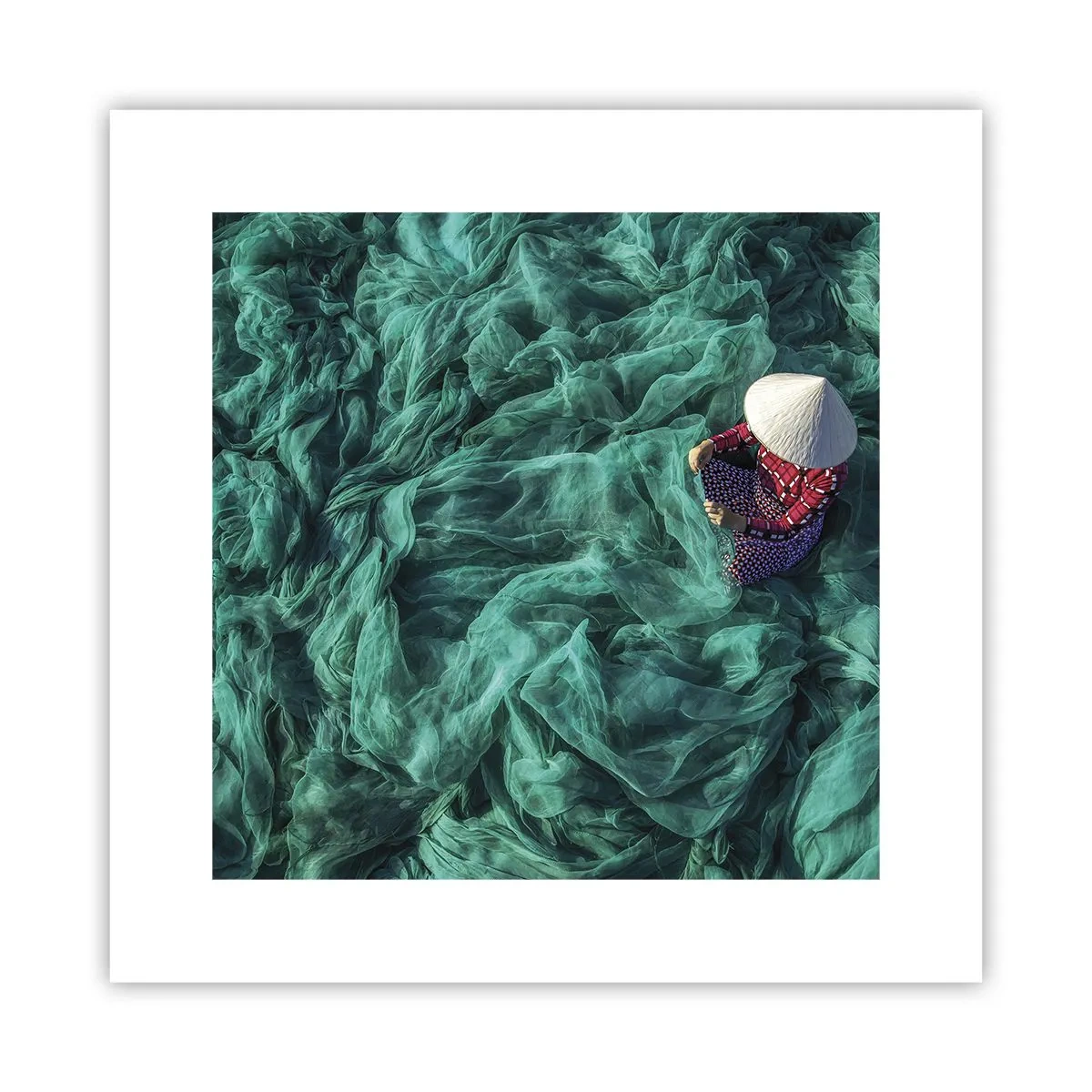 Poster - In einem Meer aus Netzen - 30x30 cm