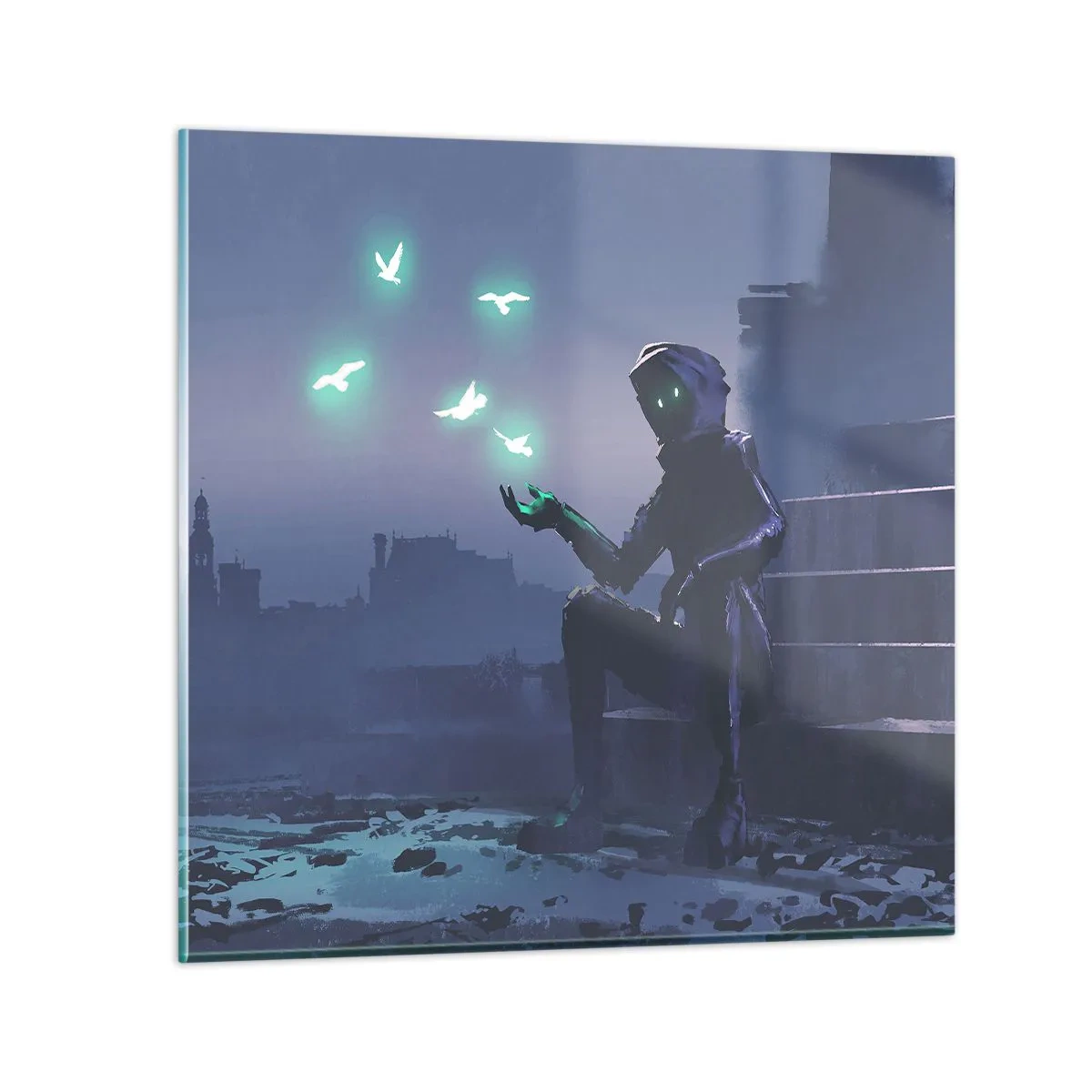 Glasbild - Bild auf glas - Das Leben wird zurückkommen - 40x40 cm