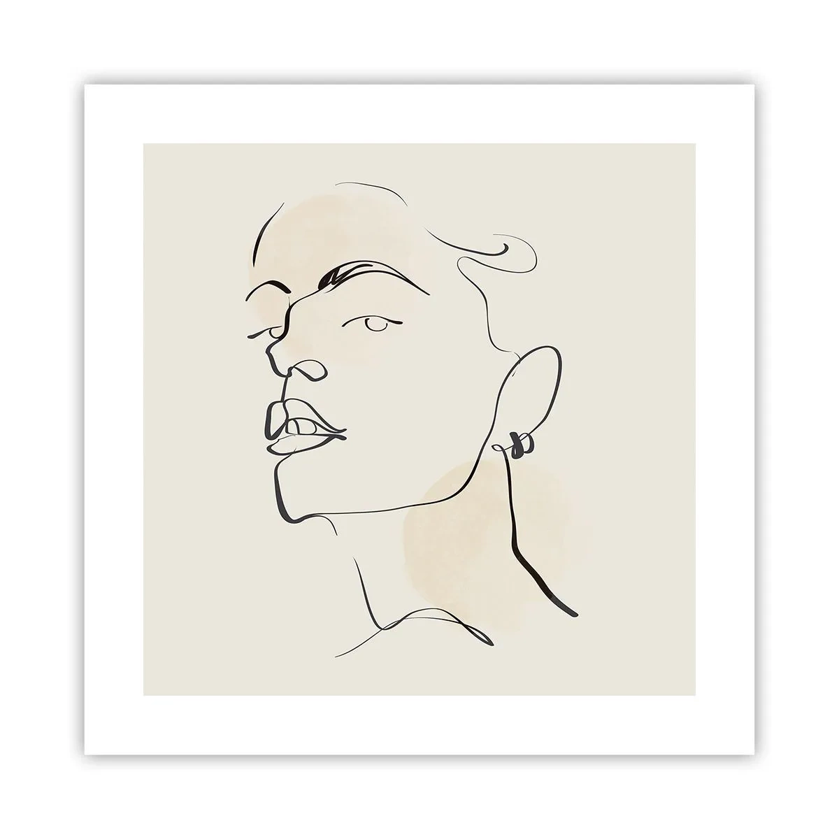 Poster - Ein stolzer Blick - 40x40 cm