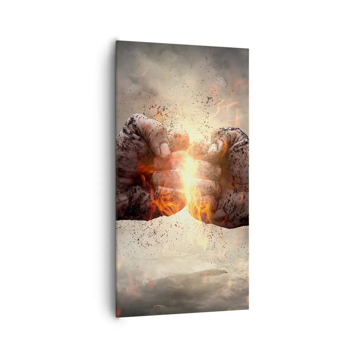 Bild auf Leinwand - Leinwandbild - Steh auf für einen Kampf - 65x120 cm