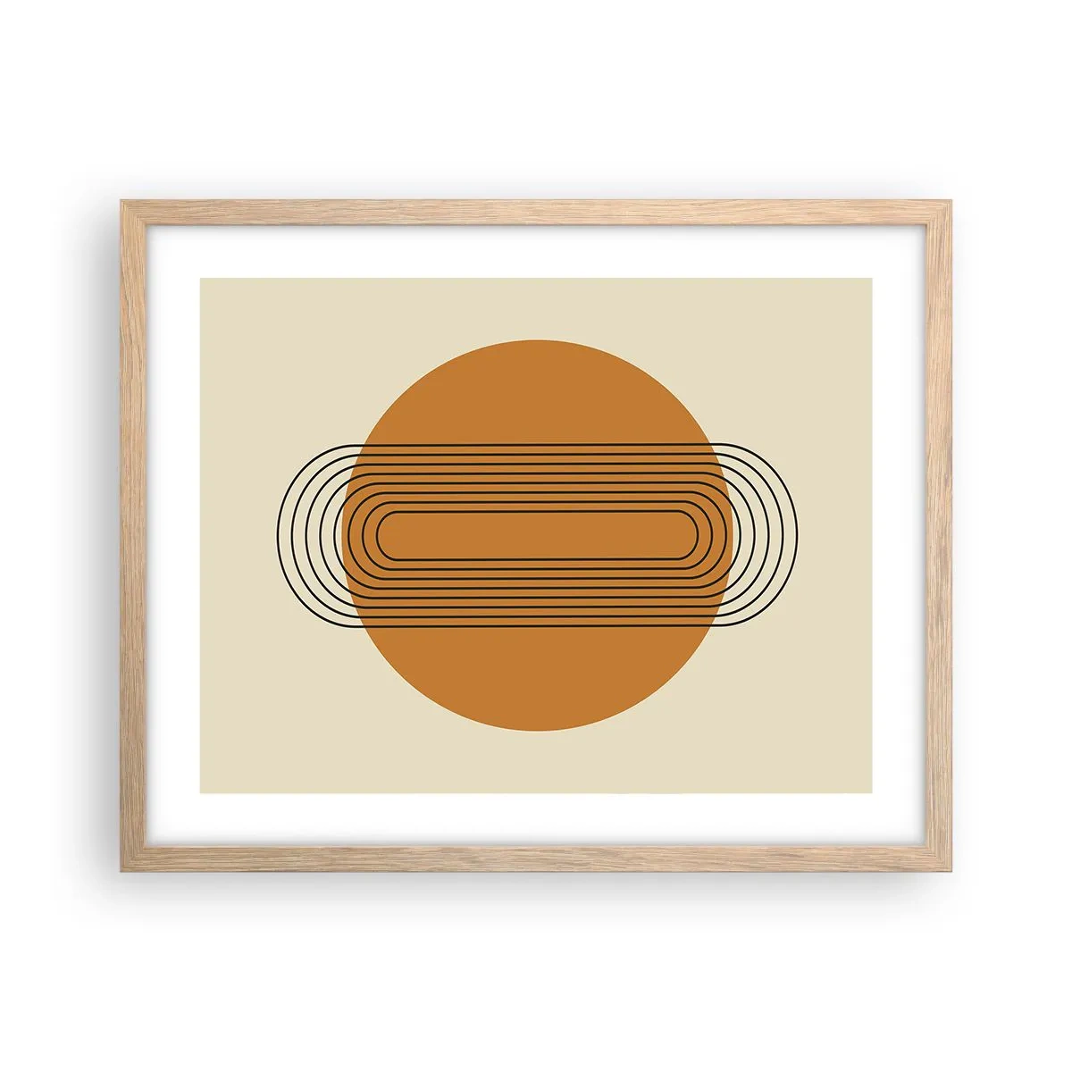 Poster in einem Rahmen aus heller Eiche - Perfekter Plan - 50x40 cm