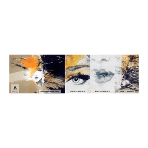 Fototapeten Muster Premium Canvas - Und es ist Licht - Abstraktion, Das Gesicht einer Frau, Frau - 100x30 cm