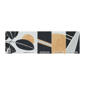 Fototapetenmuster Standard Eco - Heißer Sommertag - Botanik, Blätter, Minimalismus - 100x30 cm