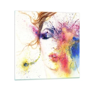 Glasbild - Bild auf glas - Regenbogenschwindel - 30x30 cm