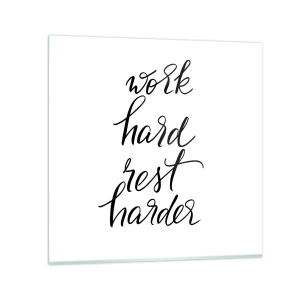 Glasbild - Bild auf glas - Lebensbalance - 60x60 cm