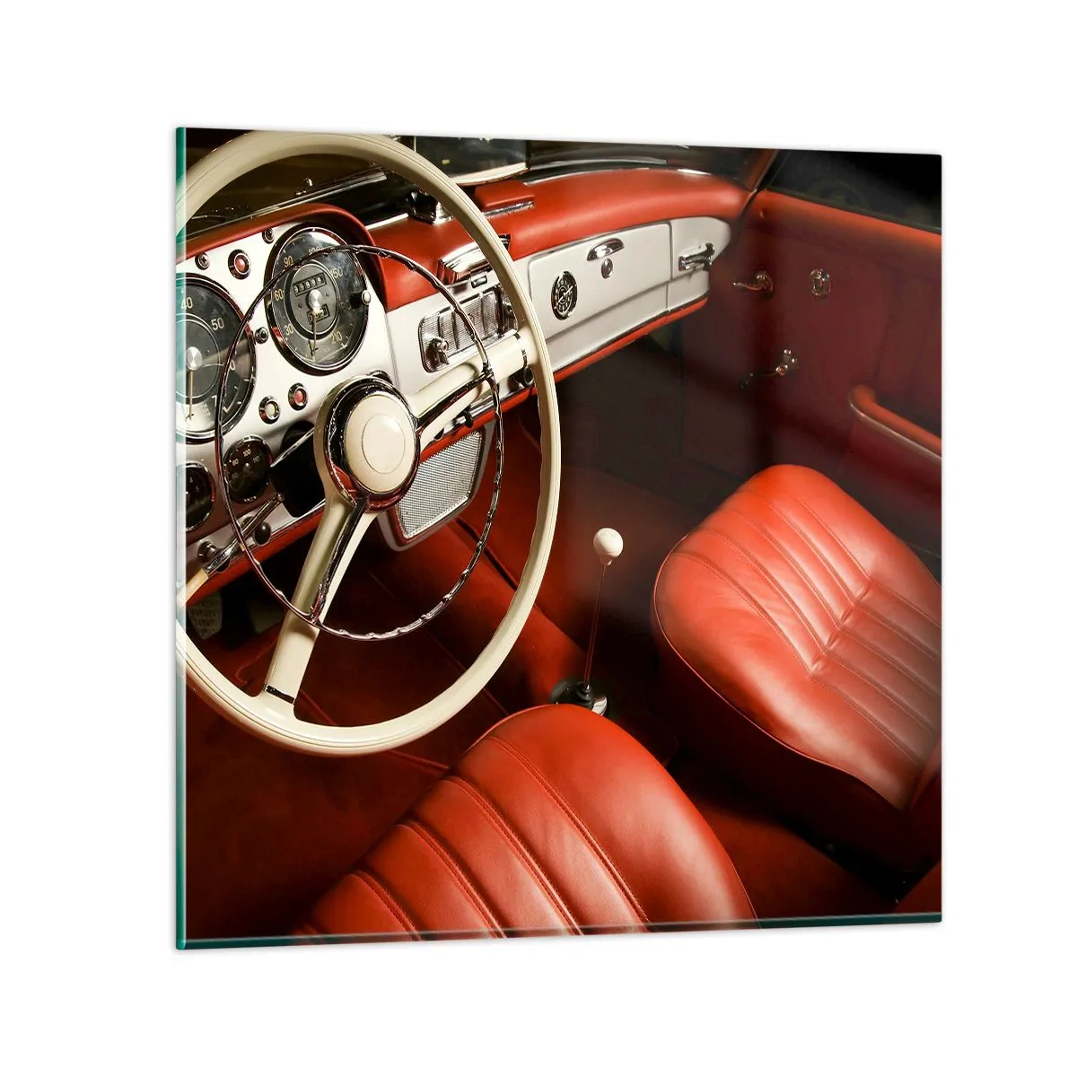 Glasbild - Bild auf glas - Luxus im Vintagestil - 60x60 cm