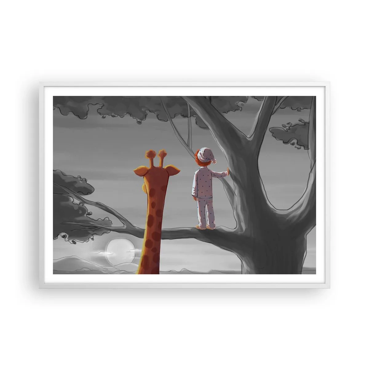 Poster in einem weißen Rahmen - Das passiert wirklich - 100x70 cm