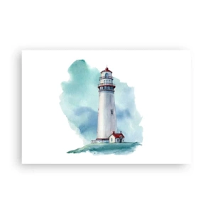 Poster - Sanfte Schwester vom Blau - 91x61 cm