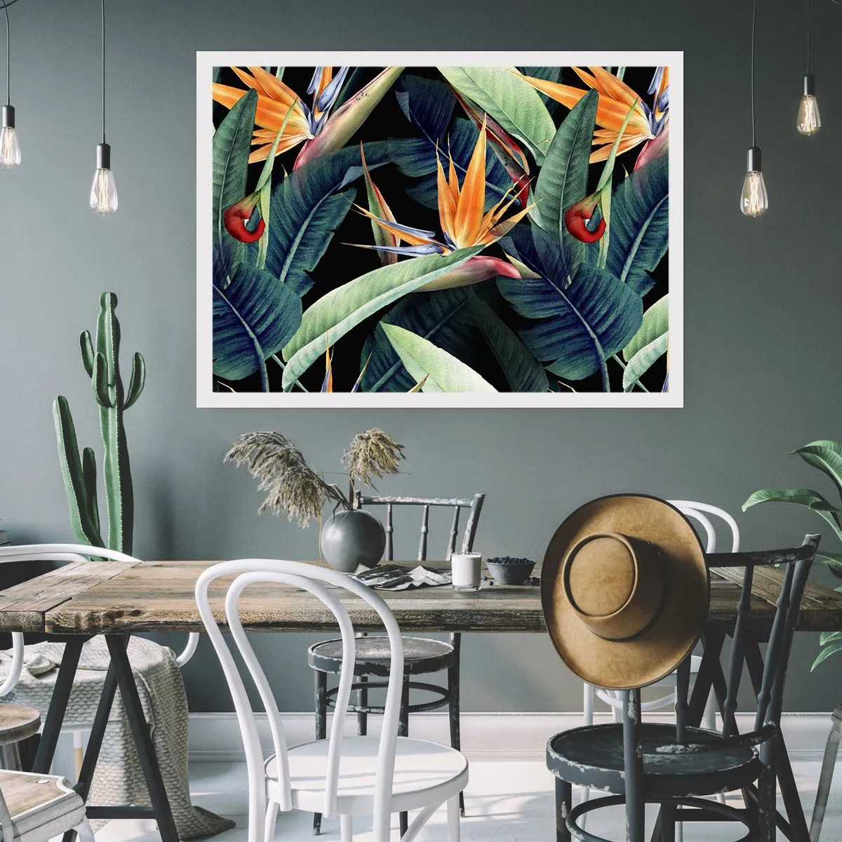 Poster - Flammende Blumen der Tropen - 40x30 cm