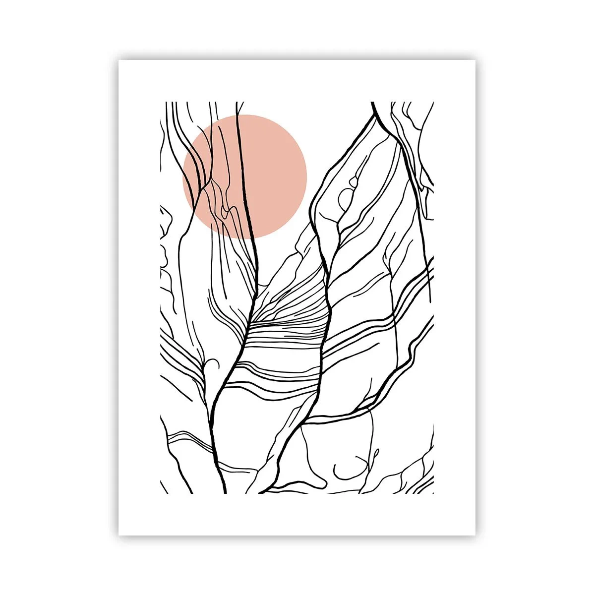 Poster - In einem Netz aus Zweigen - 30x40 cm