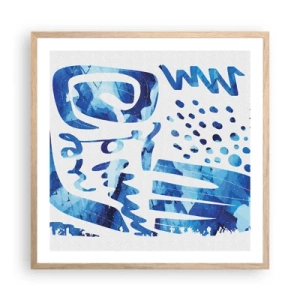 Poster in einem Rahmen aus heller Eiche - Zurück zu den Wurzeln - 60x60 cm