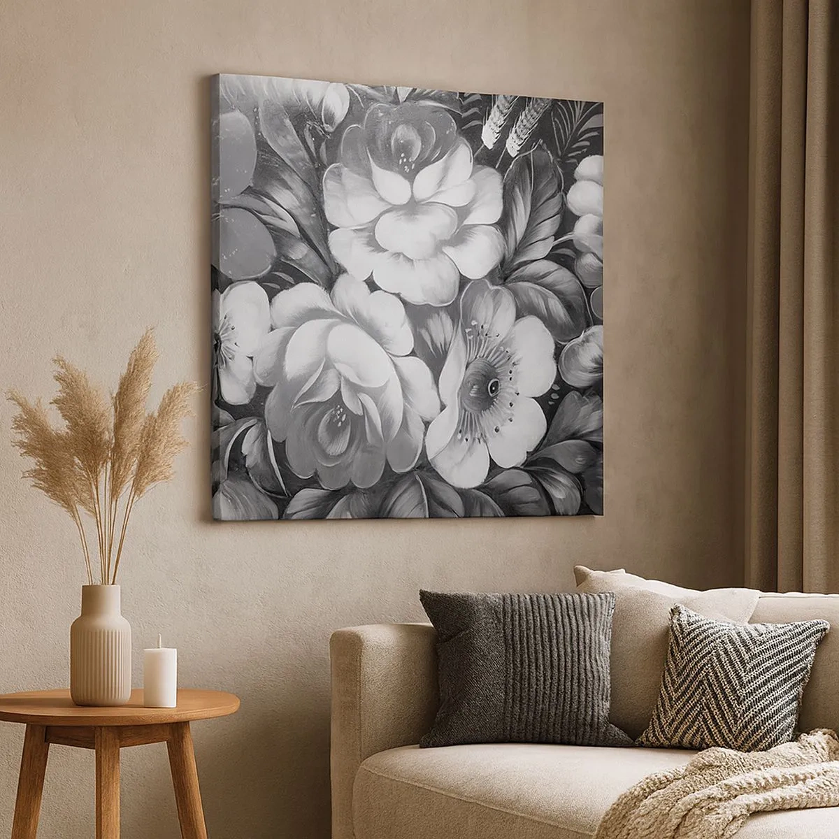 Bild auf Leinwand - Leinwandbild - Schön auch in Grau - 30x30 cm