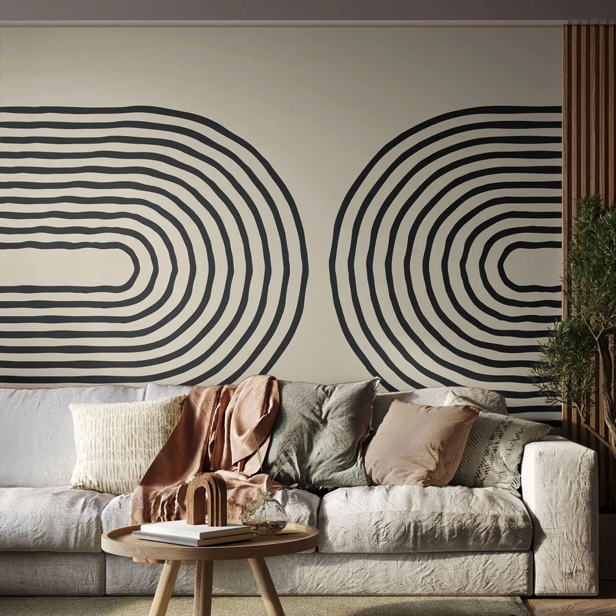 Fototapete Premium Canvas - In einem Moment ... - Abstraktion, Grafik, Stück - 250x175 cm