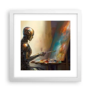 Poster in einem weißen Rahmen - Die Kunst der Zukunft - 30x30 cm