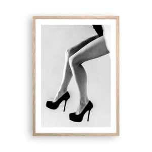 Poster in einem Rahmen aus heller Eiche - Ewige Weiblichkeit - 50x70 cm