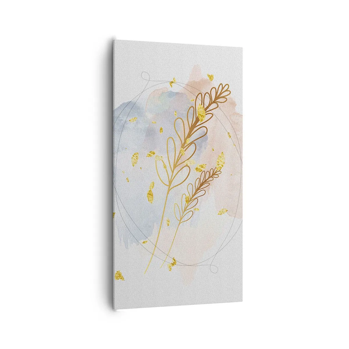 Bild auf Leinwand - Leinwandbild - Goldenr Hauch - 65x120 cm