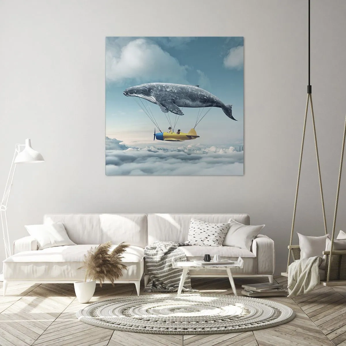 Bild auf Leinwand - Leinwandbild - Warum nicht? - 40x40 cm