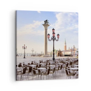 Bild auf Leinwand - Leinwandbild - Wir laden Sie ein, alles ist bereit - 60x60 cm