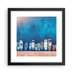 Poster in einem schwarzem Rahmen - In einer Reihe - 30x30 cm