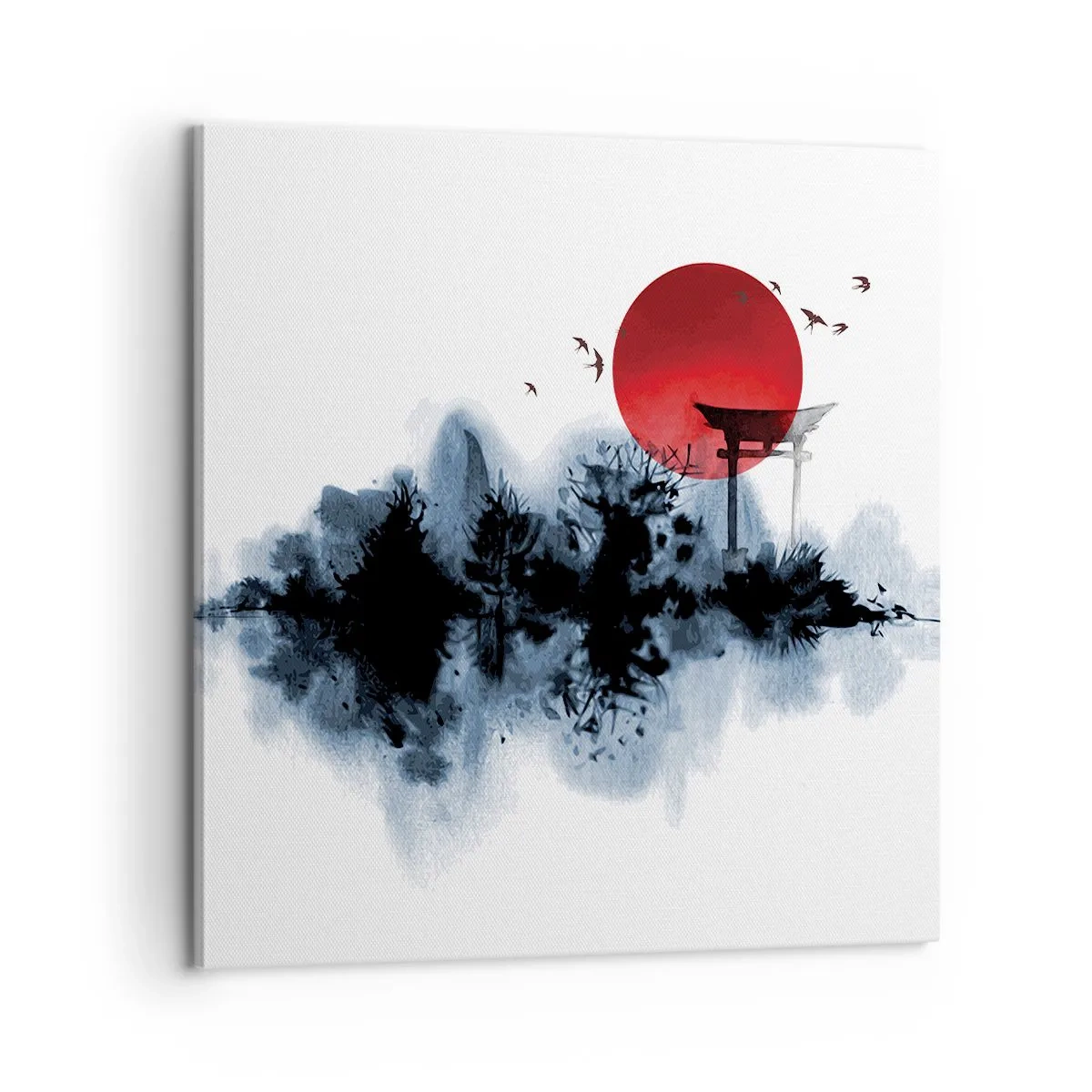 Bild auf Leinwand - Leinwandbild - Japanische Sicht - 60x60 cm